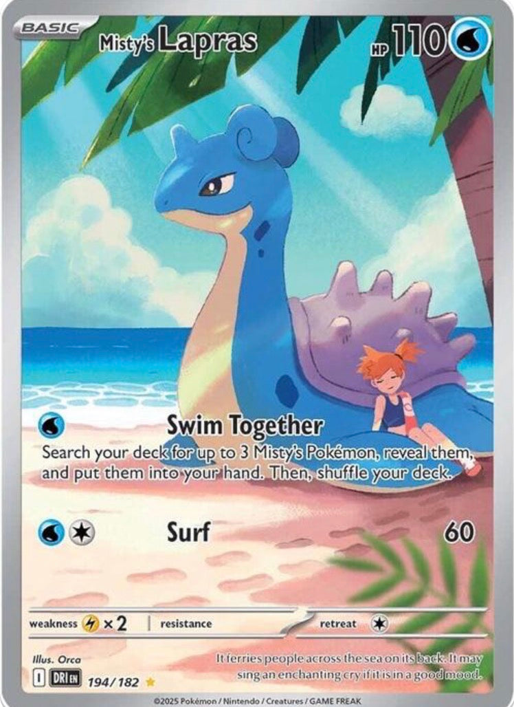 Misty's Lapras 194/182 – DRI Illustration Rare ITA Rivali Predestinati