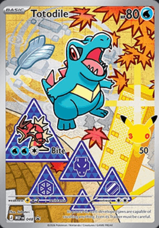 Totodile MEP 048 – Pokémon 30^ anniversario primi compagni d’avventura serie 2 Promo ITA