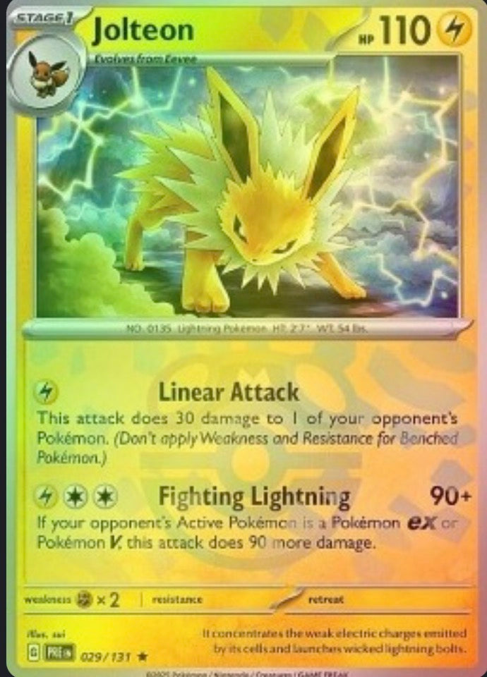 Jolteon 029/131 – Evuzioni Prismatiche PRE ITA Masterball