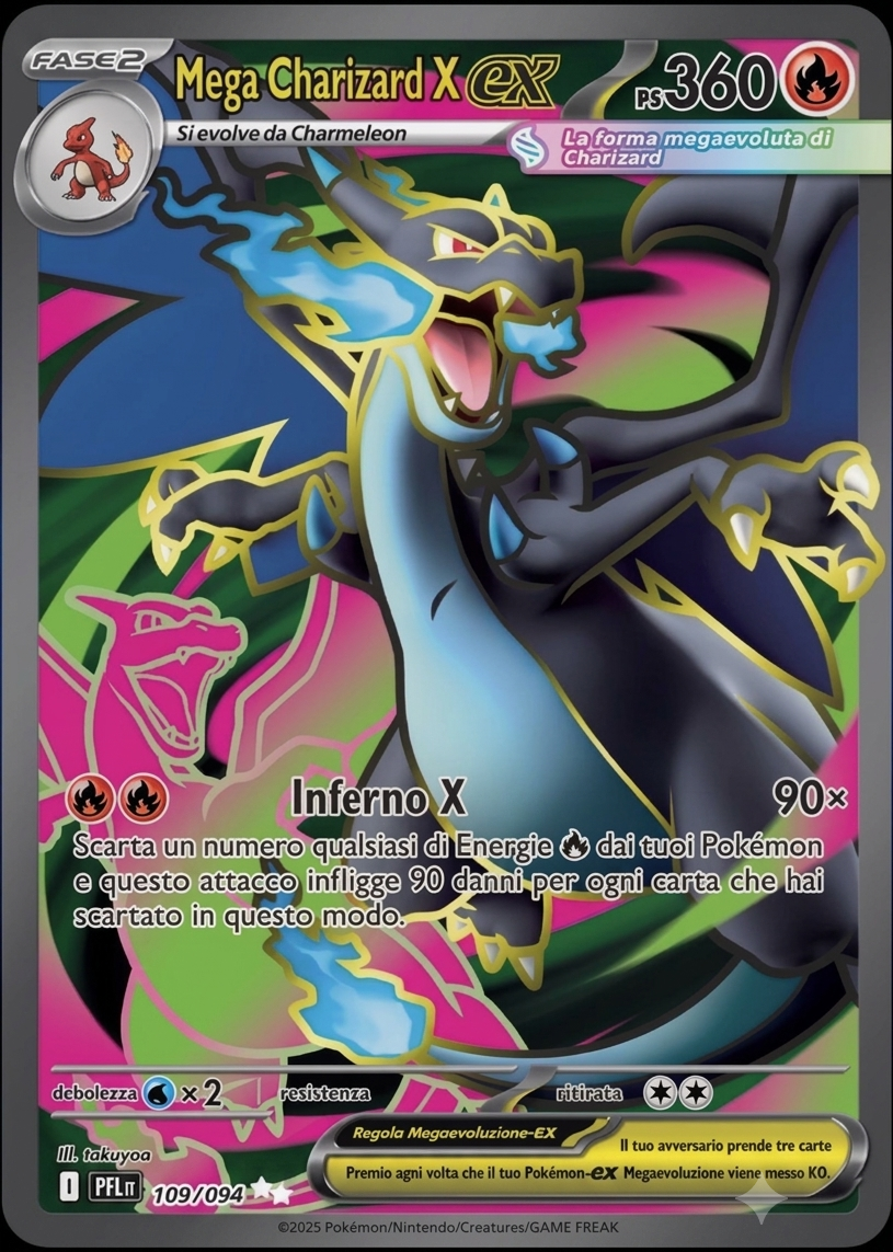Mega Charizard X-ex 109/094 - Ultra rare (ITA)
