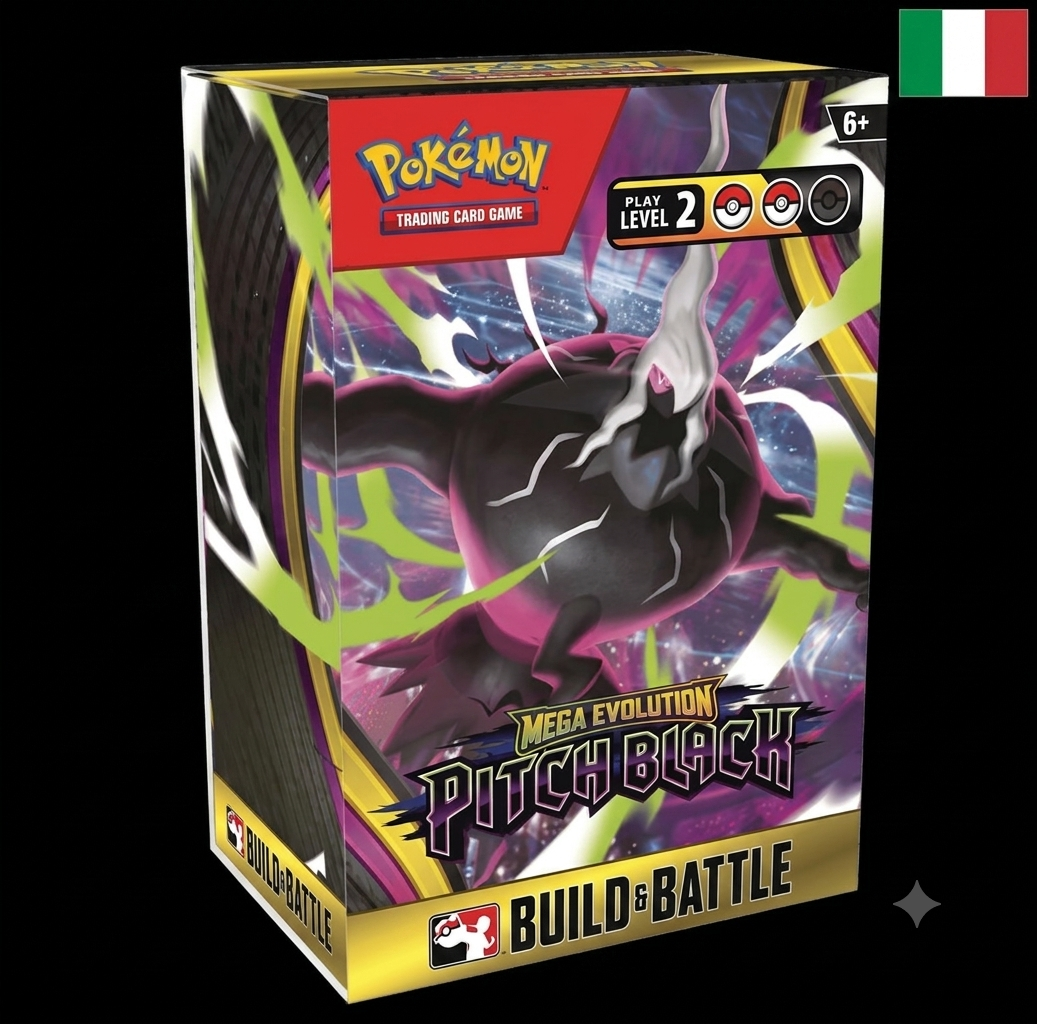 Pokémon TCG Mega Evolution Pitch Black Build & Battle ITA