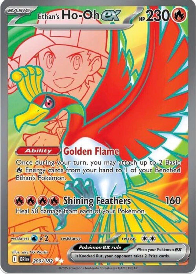 Ethan's Ho-Oh ex 209/182 – DRI Full Art ITA Rivali predestinati