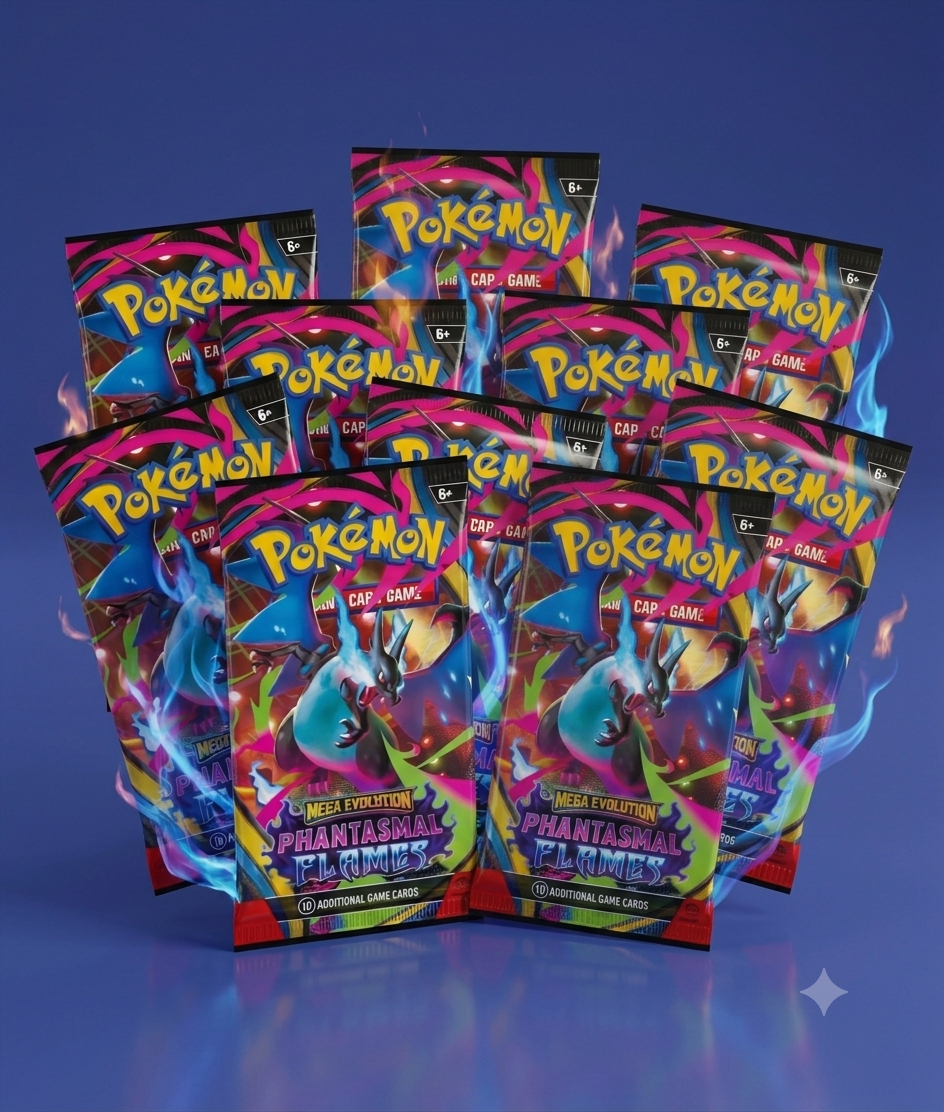 10 buste Fiamme Spettrali - Pokémon TCG