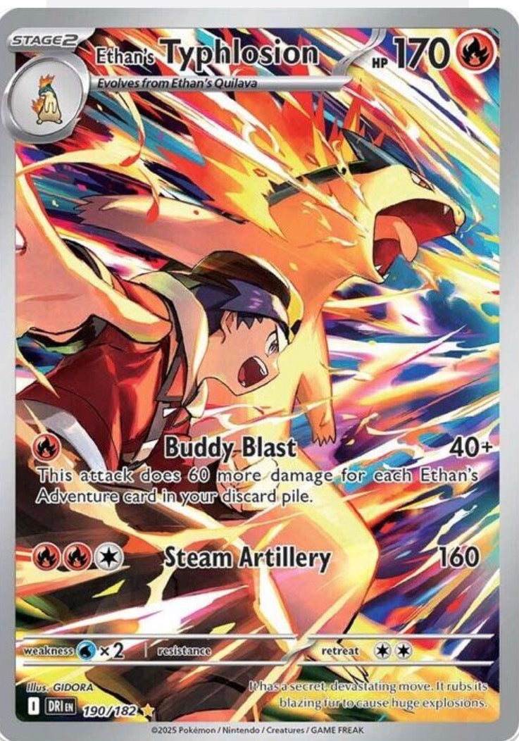 Ethan's Typhlosion 190/182 – DRI Illustration Rare ITA Rivali Predestinati