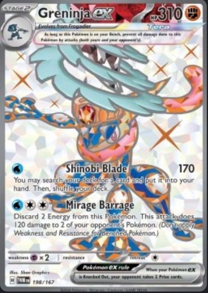 Greninja ex 198/167 – crepuscolo Mascherato ITA  Full art