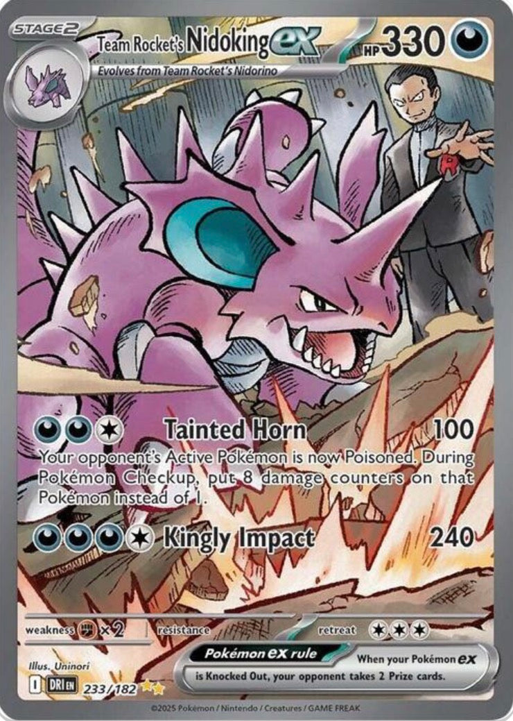 Team Rocket's Nidoking ex 233/182 – DRI Special Illustration Rare ITA