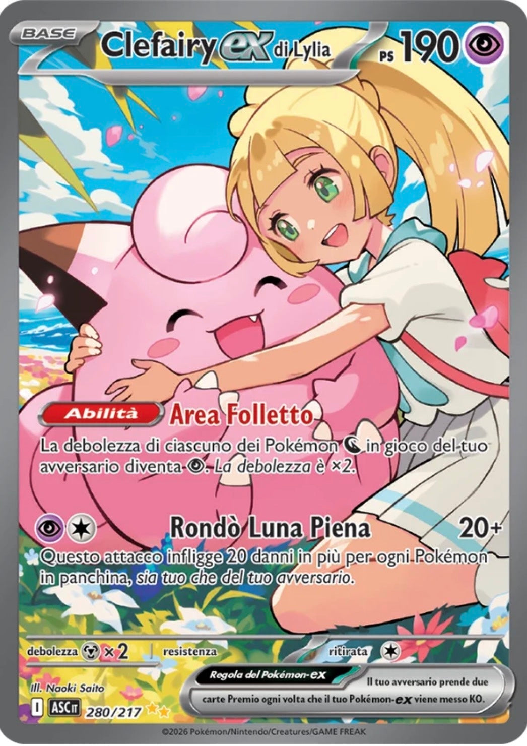Clefairy ex di Lylia SAR - 280/217 - Ascesa Eroica ITA