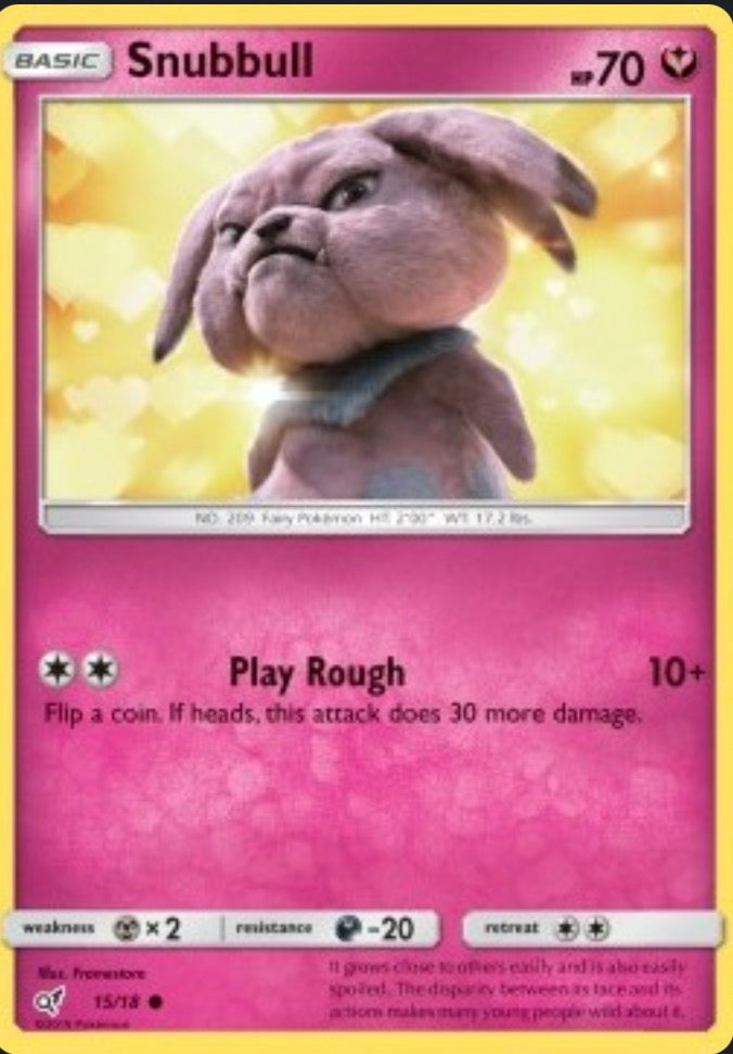 Snubbull 15/18 – Detective Pikachu ITA Holo
