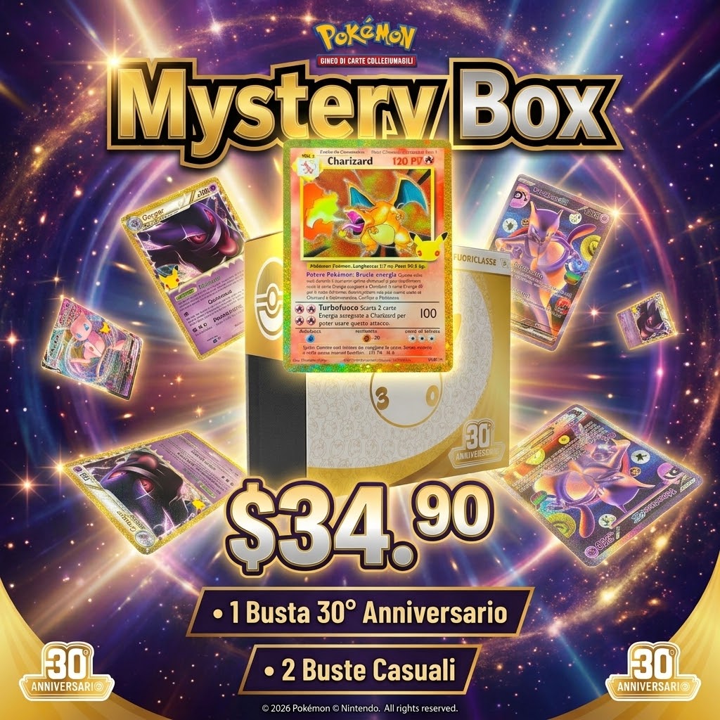 Mystery Box Pokémon – Edizione Speciale 30° Anniversario
