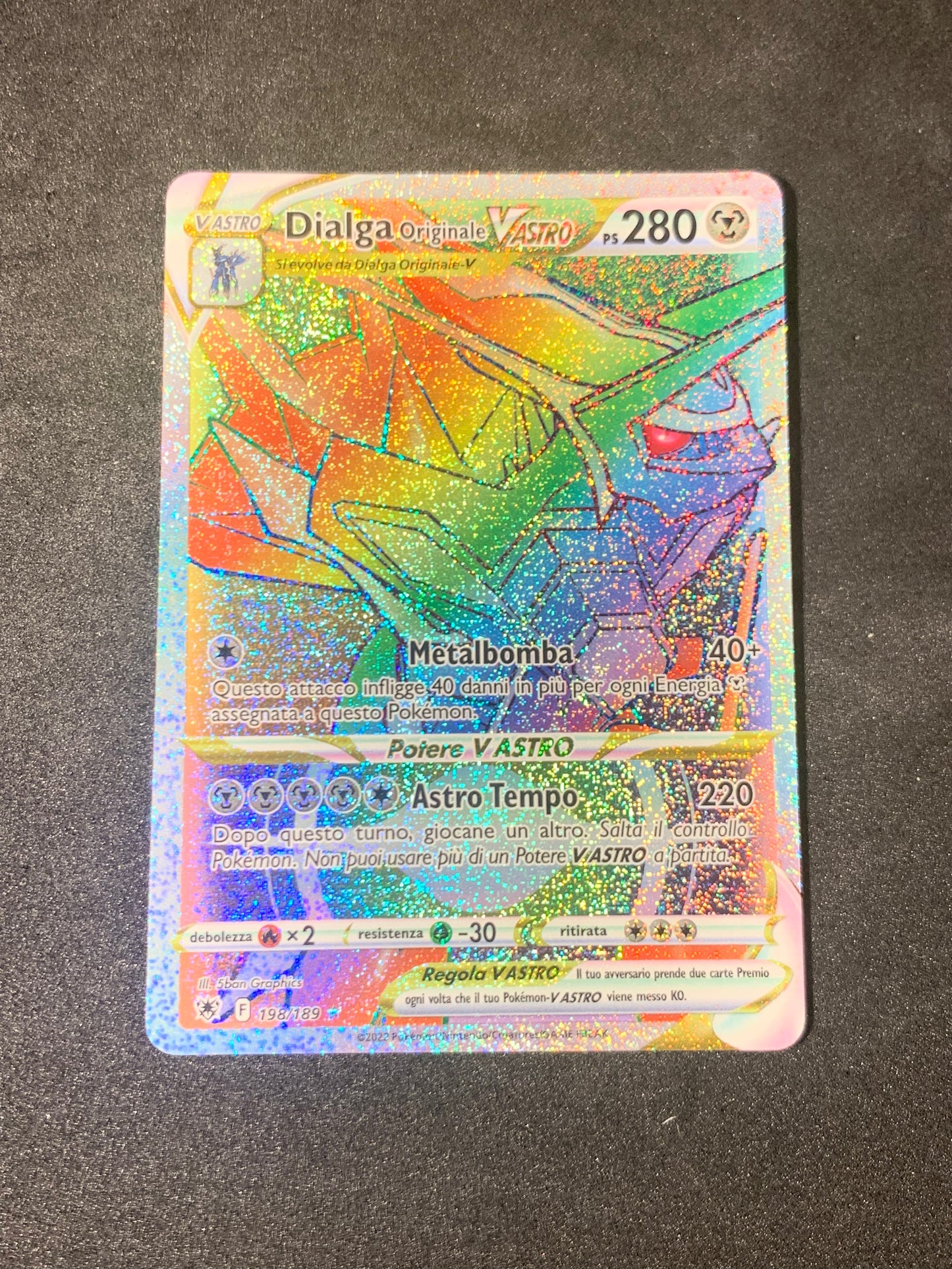 Dialga originale V ASTRO 198/189 Lucentezza Siderale - Near Mint