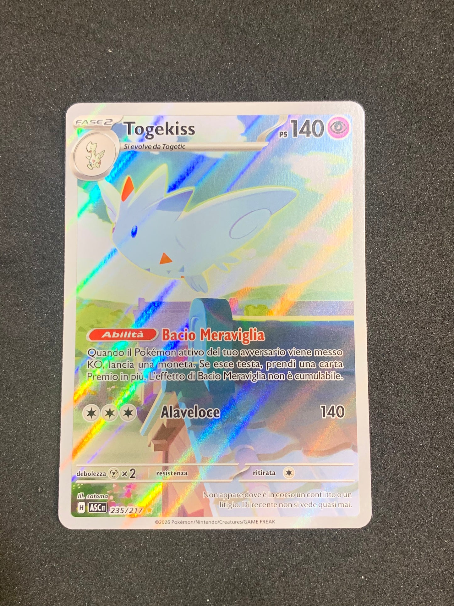 Togekiss Art Rare 235/217 Ascesa Eroica - Near Mint